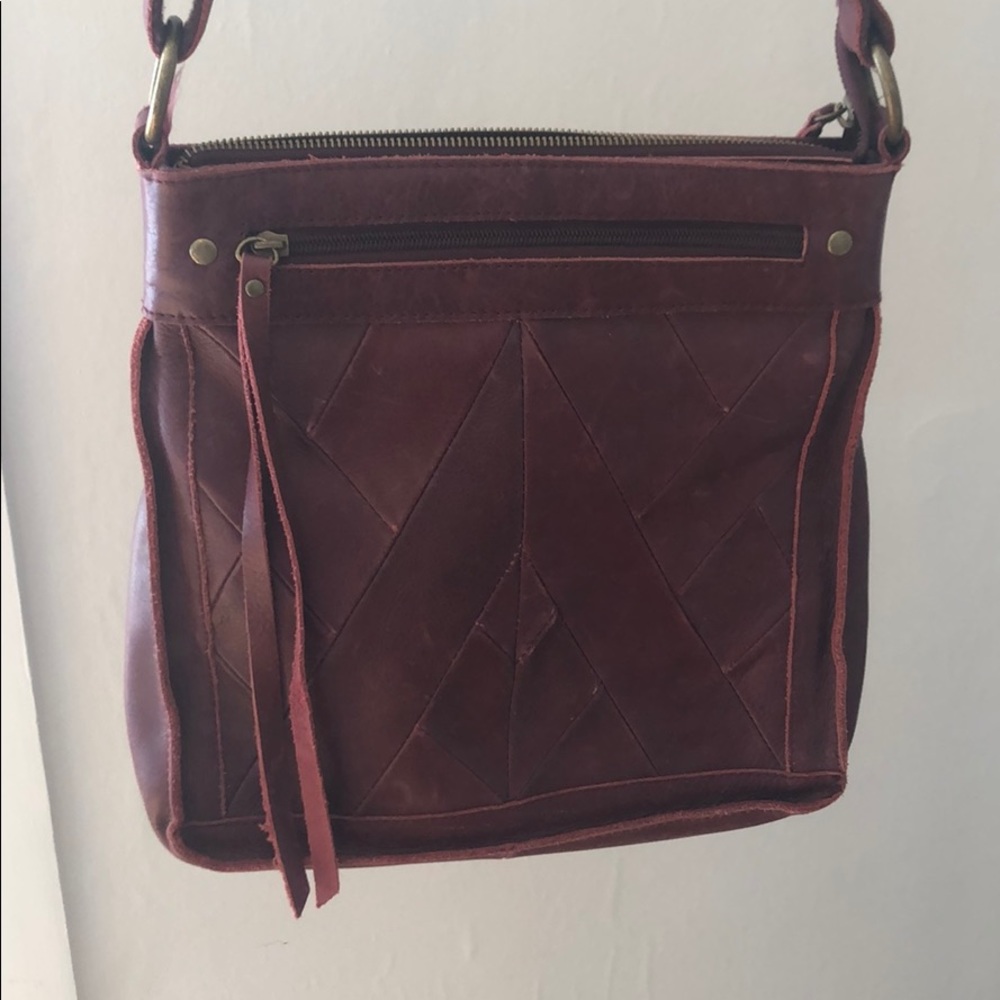 Burgundy Leather Lucky Brand Purse